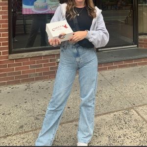 Levis high waisted straight jeans